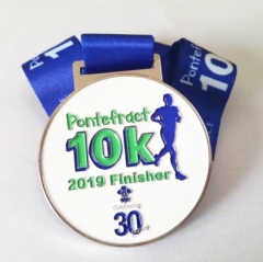 2019 Pontefract Race Medals for 10K Finishers