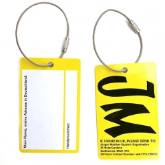 Etiquetas de Baggag de PVC blando de presupuesto promocional para el fabricante de la pintura